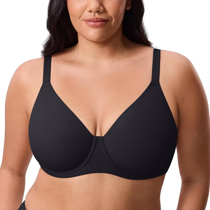 DELIMIRA Inbarely Coverage Underwire Seamless Bra Back Smoothing
